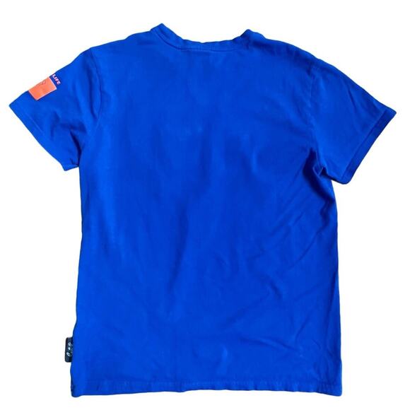 Switch Remarkable Mastermind Embroidered Graphic T-Shirt Mens Size M Blue - Picture 3 of 9